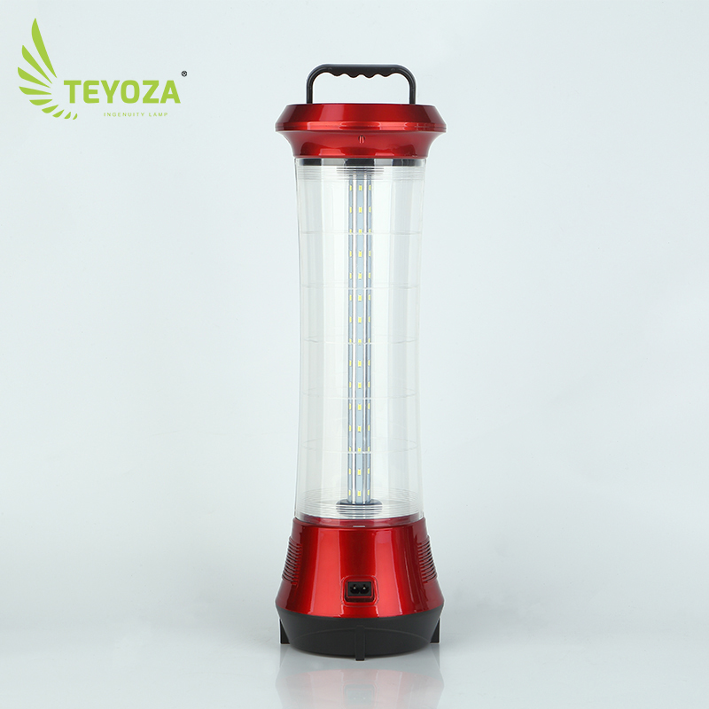 New product battery rechargeable 90 led solar camping lantern with fm radio