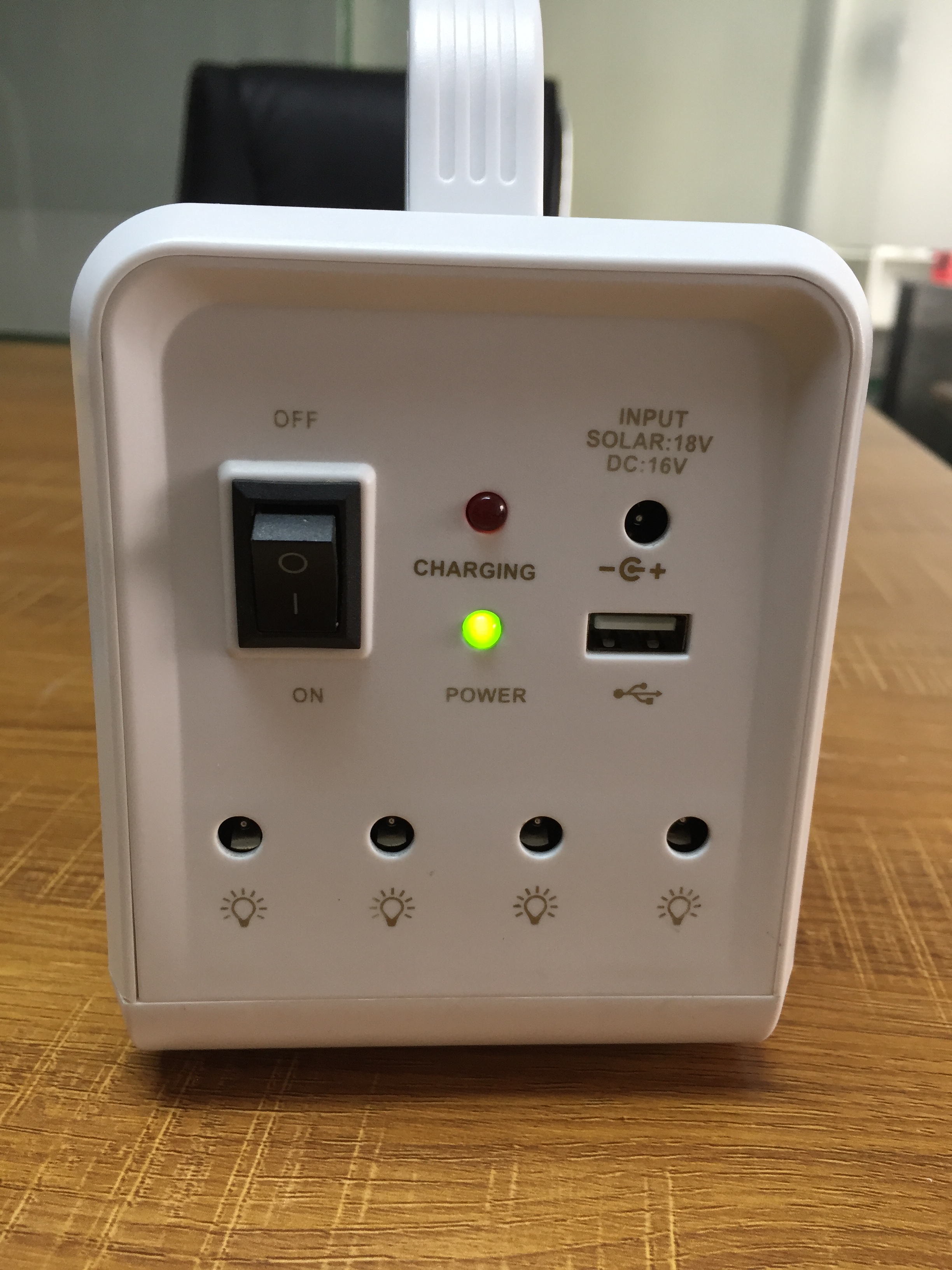 teyoza portable solar rechargeable LED camping lamp light with power bank