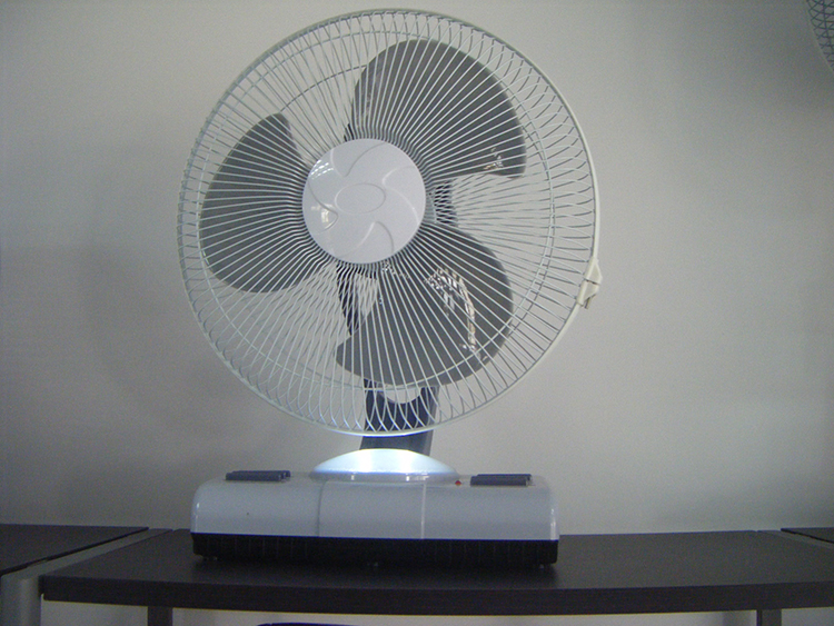 Rechargeable Table  Fan Desk Fan 14 Inch With LED Light