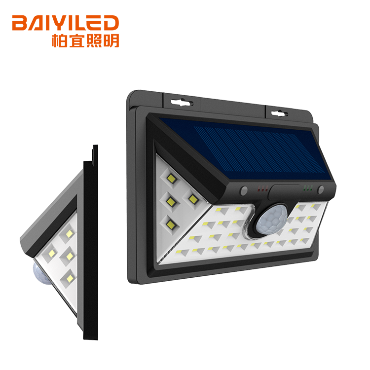 Outdoor Solar Wall Mounted Led Light With Motion Sensor