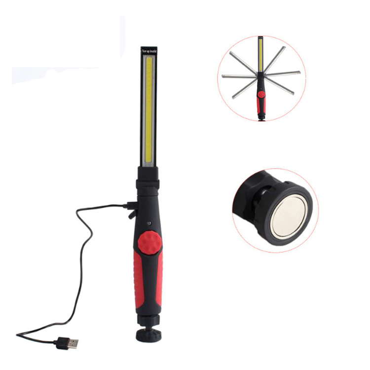 Rechargeable Cordless Cob Hanging Hook Tripod  Led Work Light