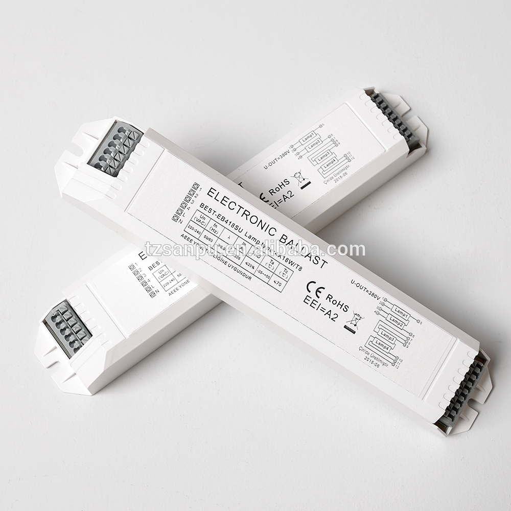 T8 4*18W Electronic Fluorescent Ballasts Plastic shell