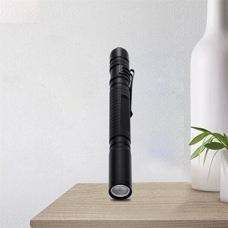 Clip Amber Multi-Function Strong Light Camping Flashlight