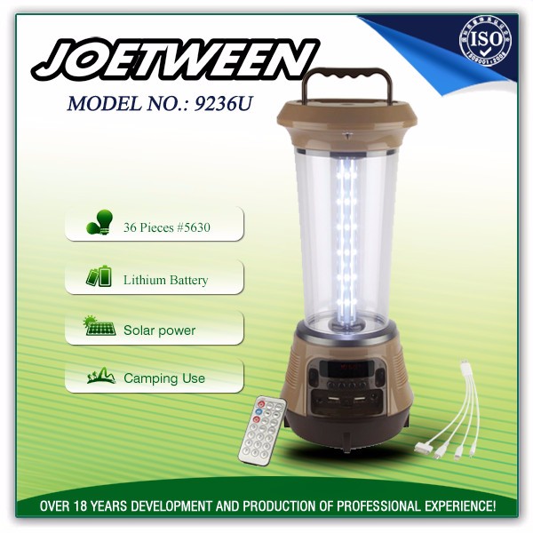 Outdoor promotion led solar camping lantern camping light