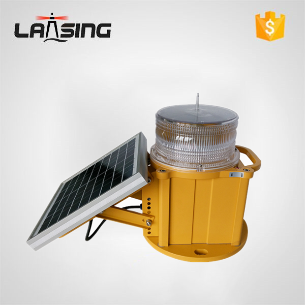 TY10V LED Solar aviation warning light, Red flashing solar obstacle light for Windturbine