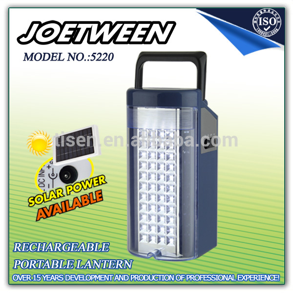Rechargeable  emergency portable  LED solar lantern  with mobile Phone Charger 5220