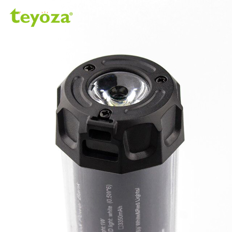2019 New Strong Magnet Emergency torch  light Solar  Power Bank Rechargeable LED Lamp Waterproof Flashlight