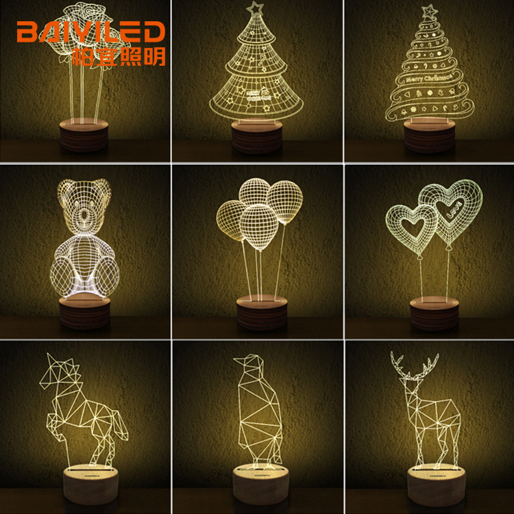 Angel Animal Led Lamp Alarm Clock Night Light