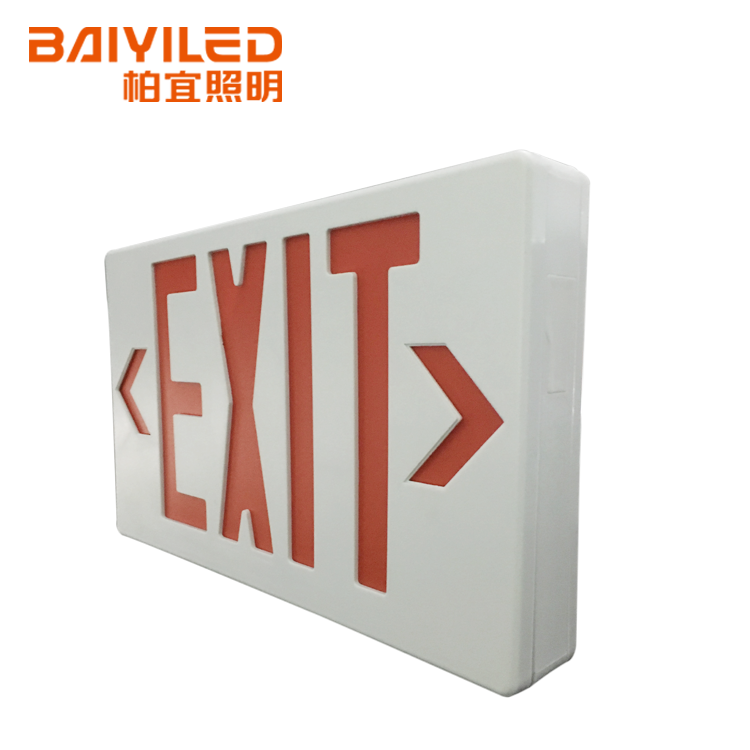 Rechargeable Light Acrylic Custom Glow The Dark Abs Led Emergency Exit Sign