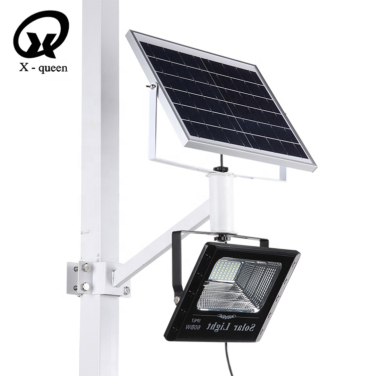 Trending Hot Products Aluminum Body Waterproof IP65 LED Solar Flood Light SMD 60W High Lumen Floodlight With Remote Control