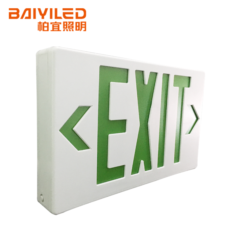 Rechargeable Exit Lamp Abs New Design Flood Light 60Hz Led Emergency Sign