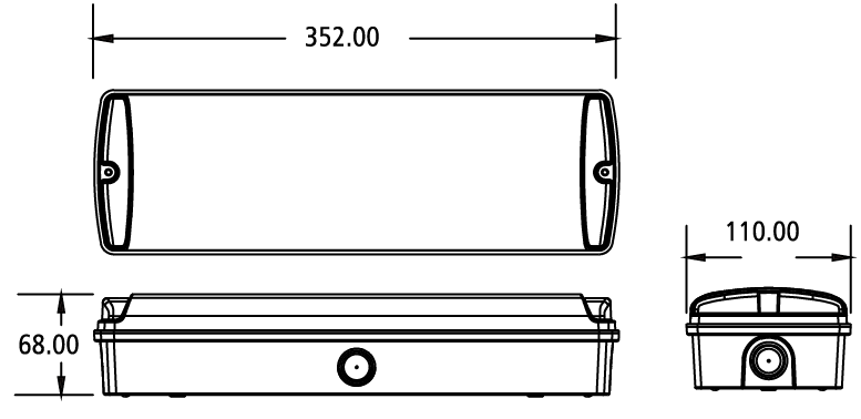 Factory price Emergency Alarm Picture light Light Box Tunnel Warning Sticker Exit Sign