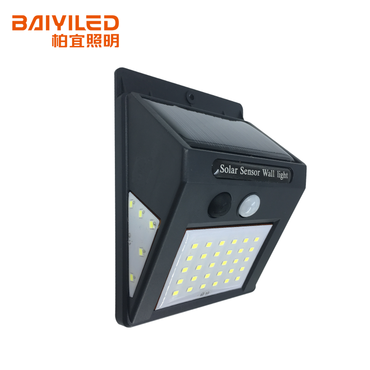 Solar Outdoor 46 Wall Mounted Motion Sensor Light Led