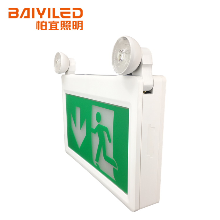 Rechargeable Signboard Light Indoor Down Stair Arrow Lighting Led Exit Sign