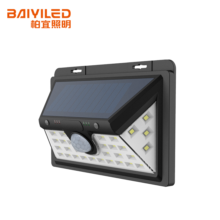 Motion Sensor Security Waterproof Garden Solar Led Wall Light