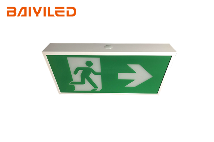 Safety Running Man Emergency Led Dual Lite Edge Lit Exit Sign