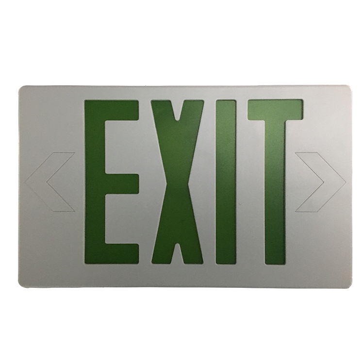 Wall Light Mounted Rechargeable Double Side Readable Led Emergency Exit Sign