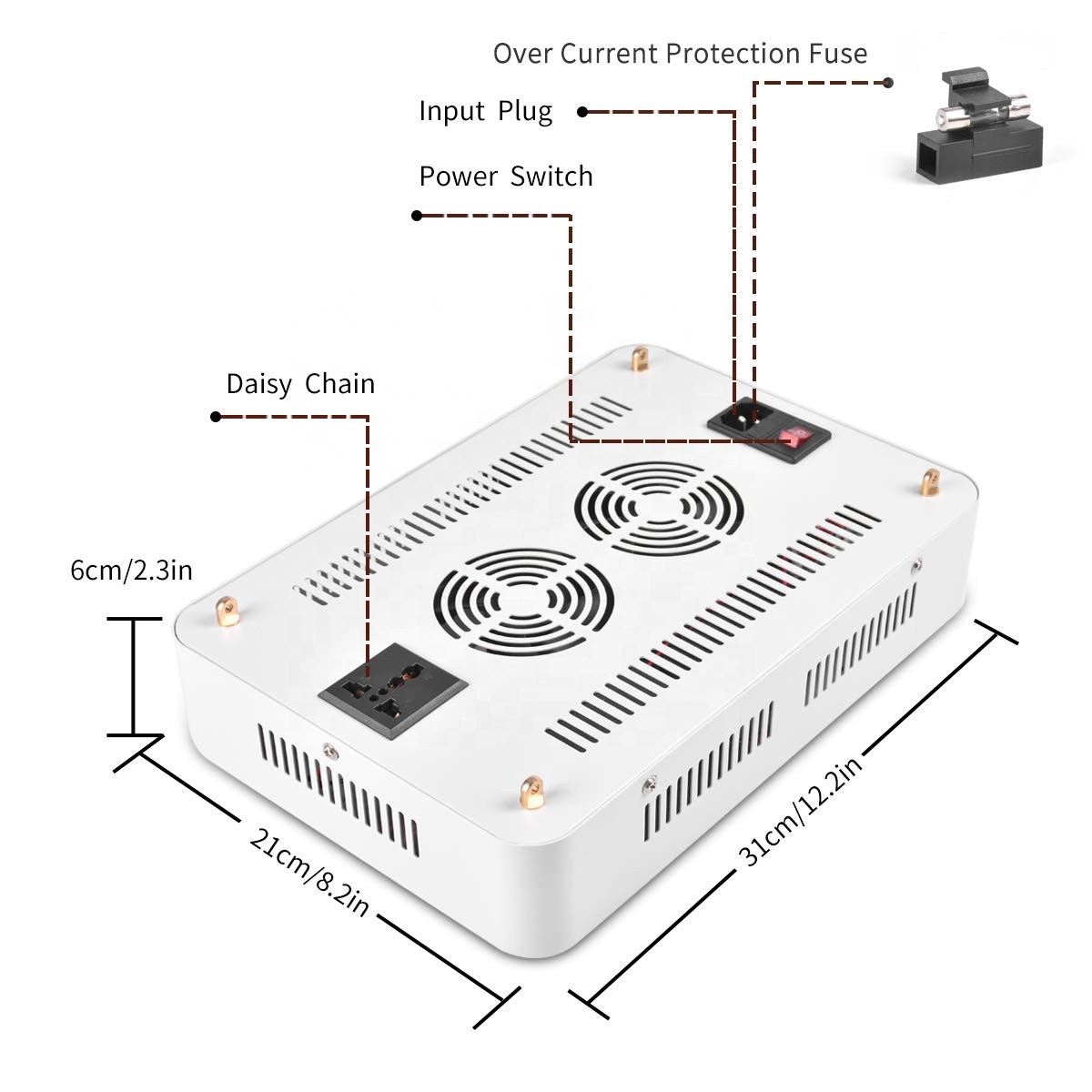 LED Grow Light 1000W Indoor Plant Grow Lights Hydroponic Full Spectrum with UV&IR for Veg and Flower