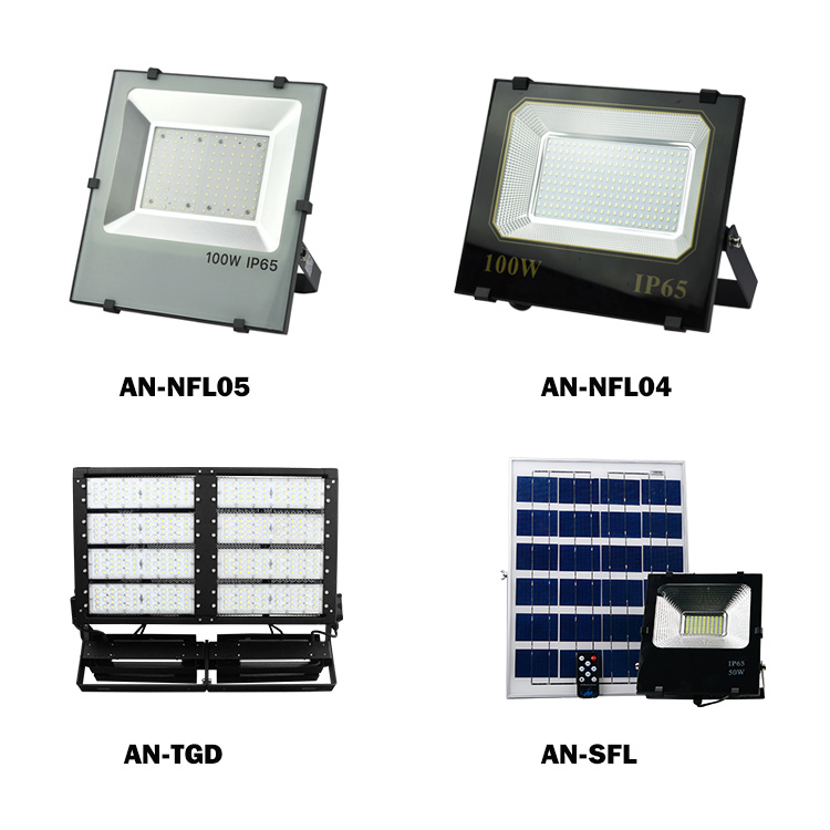 Outdoor IP65 Project Lighting 100W 200 watt 1000W LED flood light fixtures