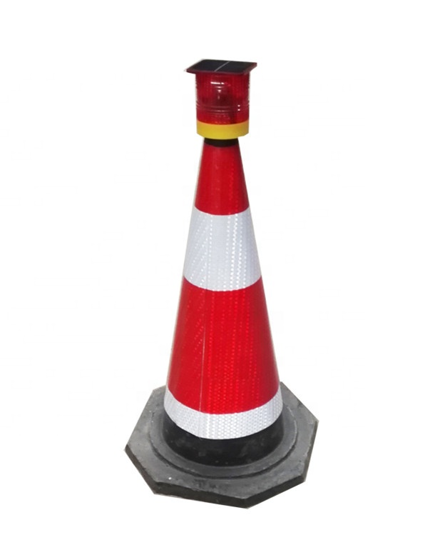 High-bright Long Visibility Barricade Beacon Solar Powered  Led Strobe Light