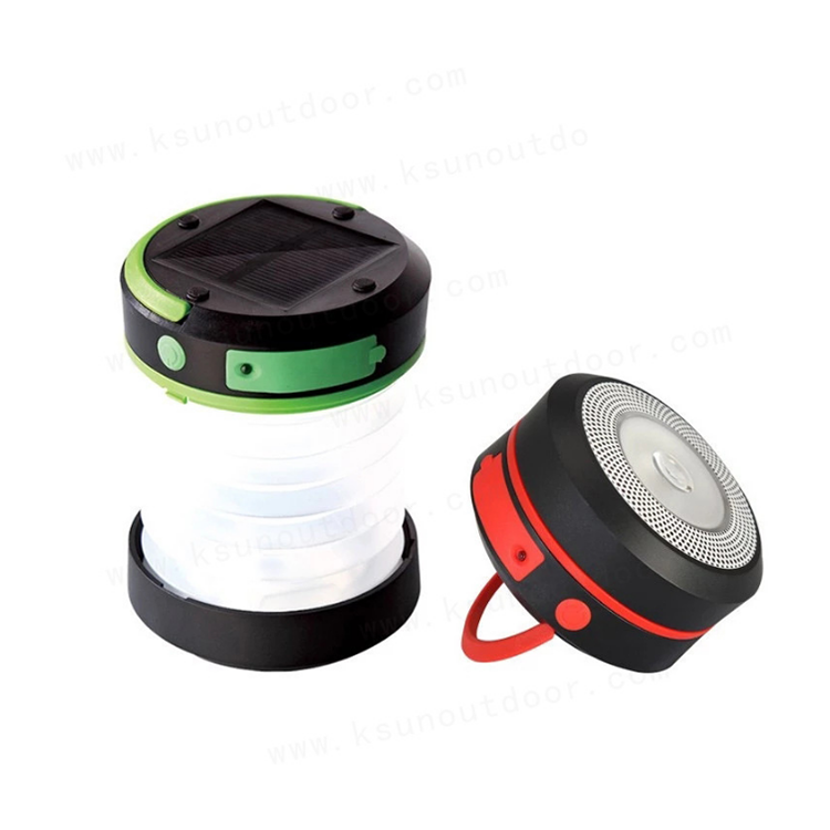 Metal Rechargeable Outdoor Led Solar Camping Lantern Light