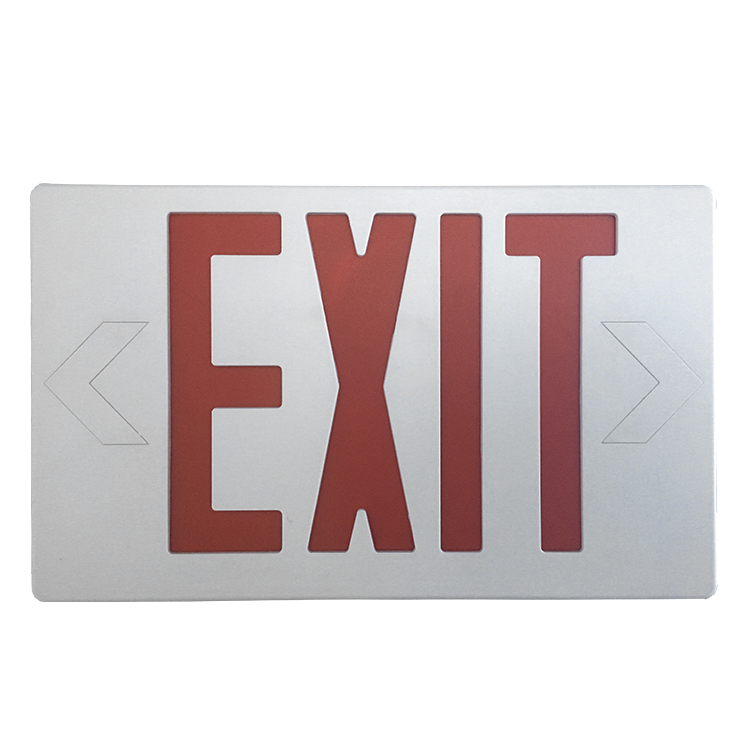Emergency Light Self Powered Indoor Surface Edge Lit Led Exit Sign