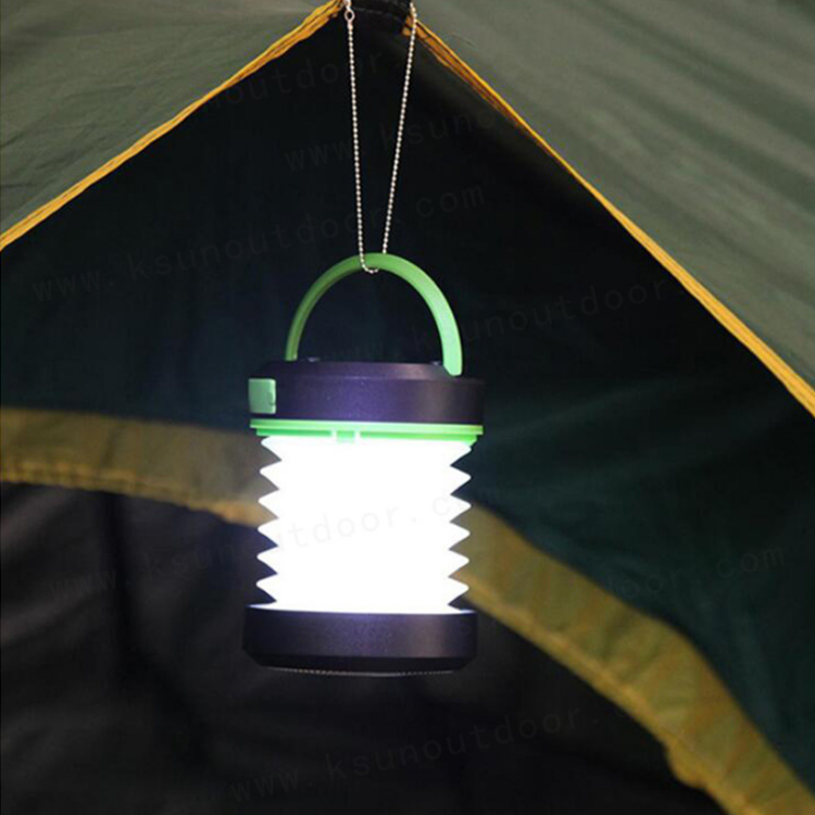 Metal Rechargeable Outdoor Led Solar Camping Lantern Light
