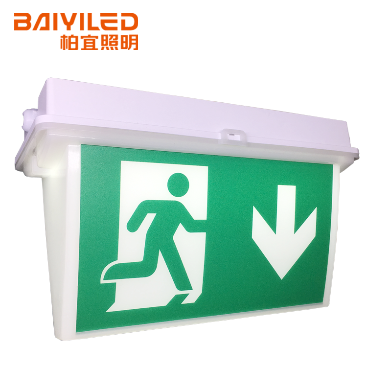 Fire Emergency Led Plate Light Ce Approved Green Exit Sign