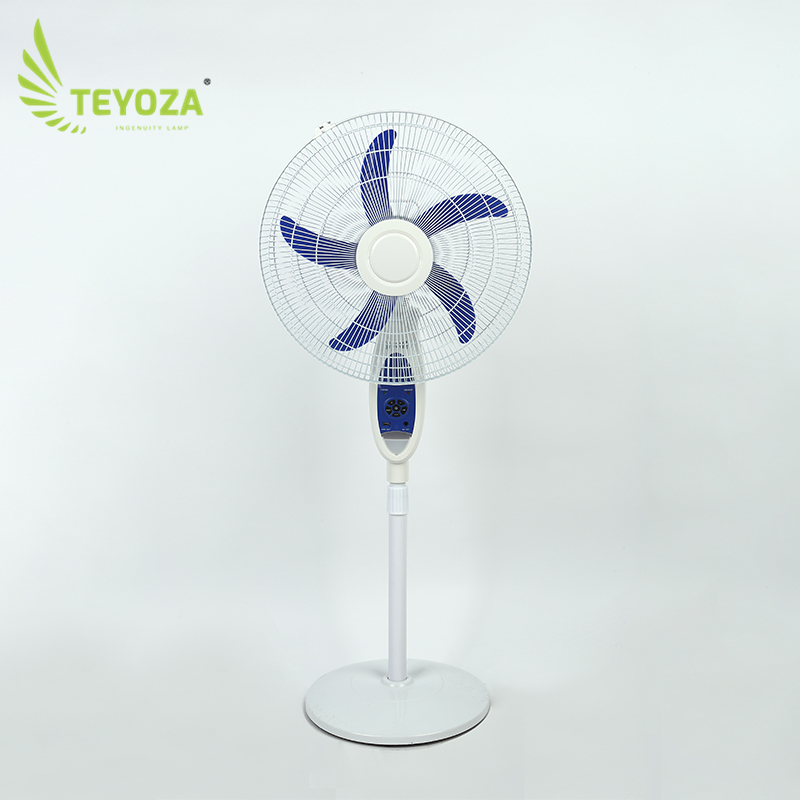 High quality rechargeable battery solar rechargeable standing fan