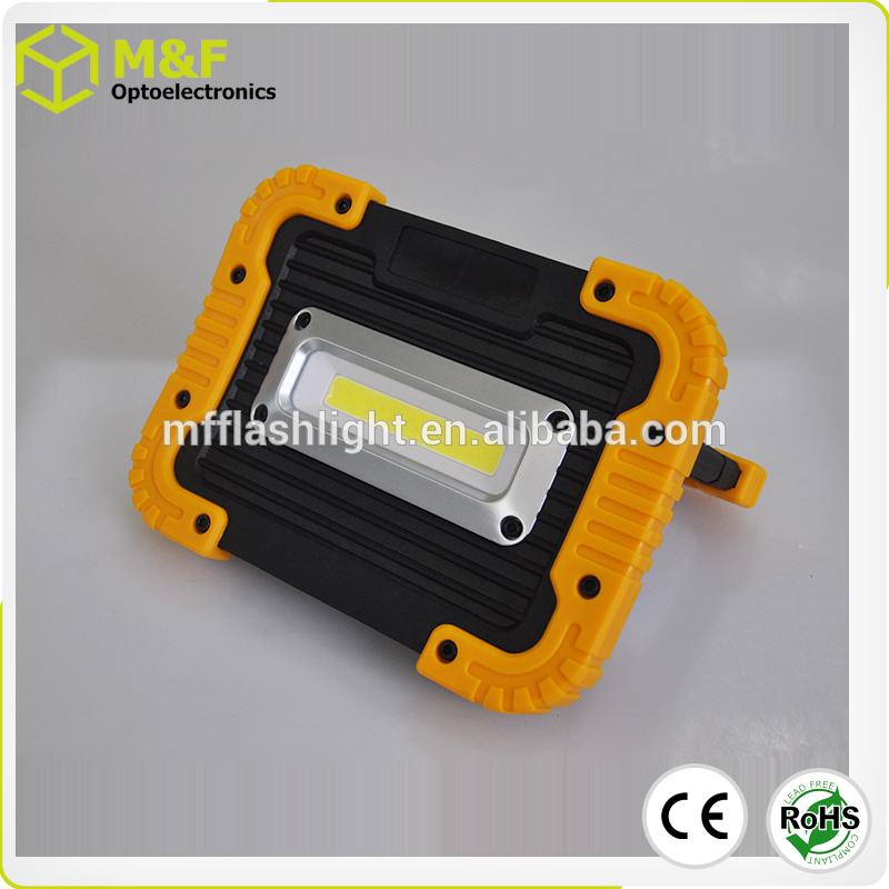 Portable usb rechargeable cob lithium battery 10w led work light inspection lamp