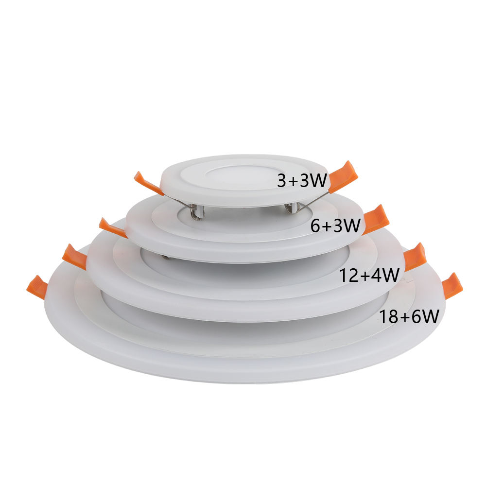 Trending Hot Products 18+6W 24W Ultra Thin New Led Panel Led Round Lamp Aluminum Frame For Led Panel Office Lighting Fixture