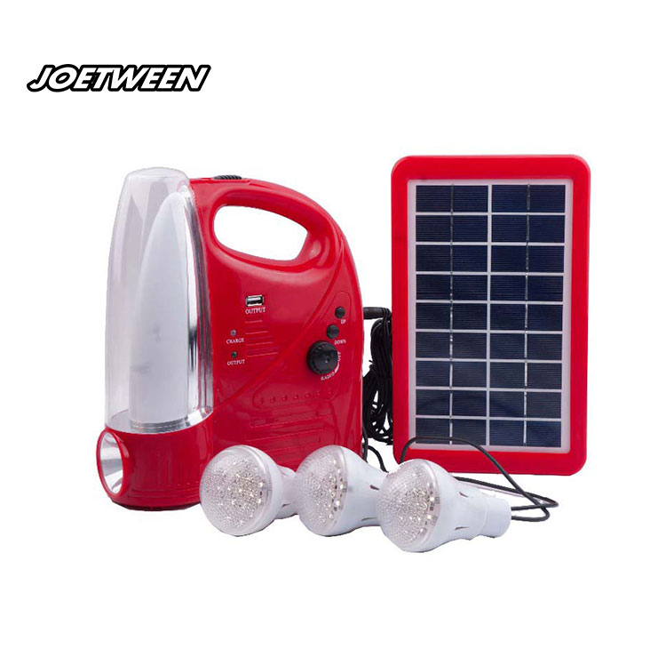 60 LEDS Multifunctional Rechargeable LED Lighting  Portable Solar System with Power Bank & Radio