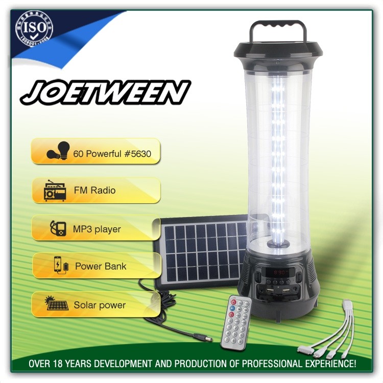 Best led dc 12V rechargeable led solar camping lantern emergency Outdoor light supplier