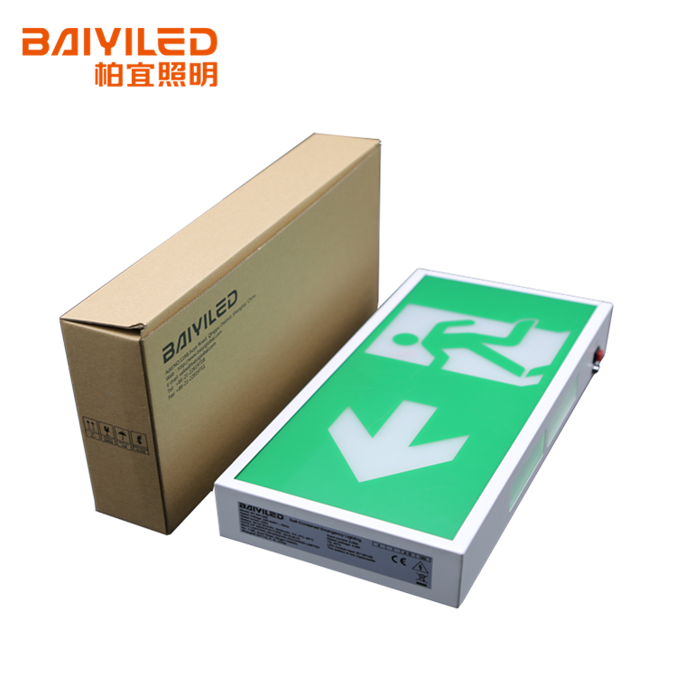 Ip54 Safety Fire Emergency Led Led Exit Sign Projector Light