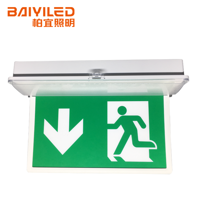 Battery Emergency Exit Sign Lamp Customized Running Man Led Light