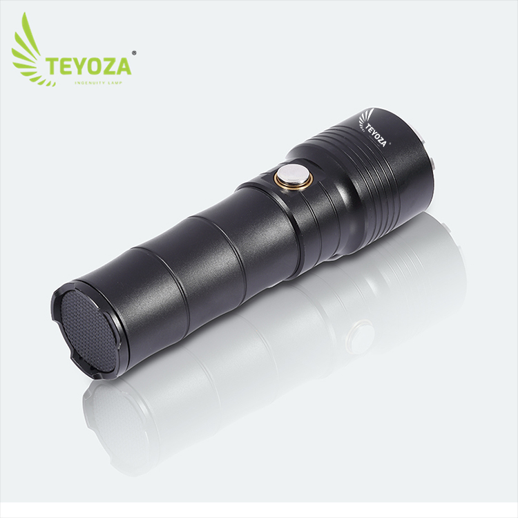 Rechargeable 10W led diving flashlight with phone charger
