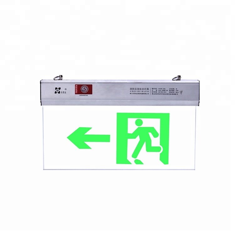 LST model 132  hot sale led emergency power exit signs light with battery backup