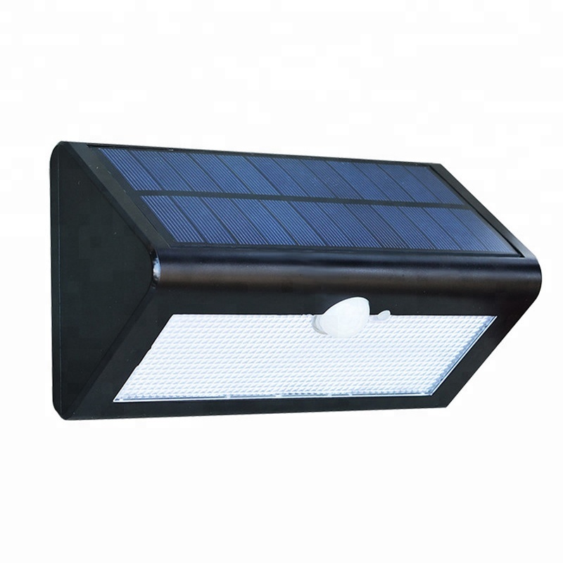 Free Sample Led Solar Garden Plastic Lamp Square Wall Lights Sensor IP65 Waterproof Solar Powered Led Wall Light Lantern Outdoor