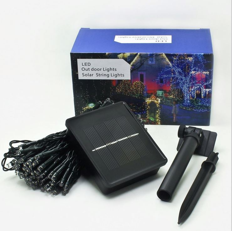 Led Lights Solar Powered Raindrop Garden Tree String Fairy Lights Waterproof Decorative Outdoor Led christmas Lights