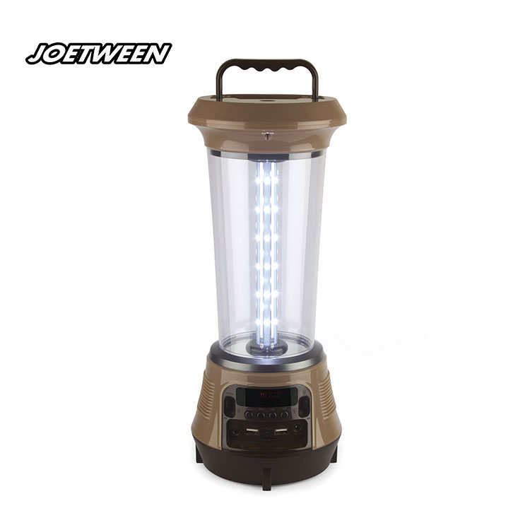 18650 li-ion battery portable outdoor led solar camping lantern
