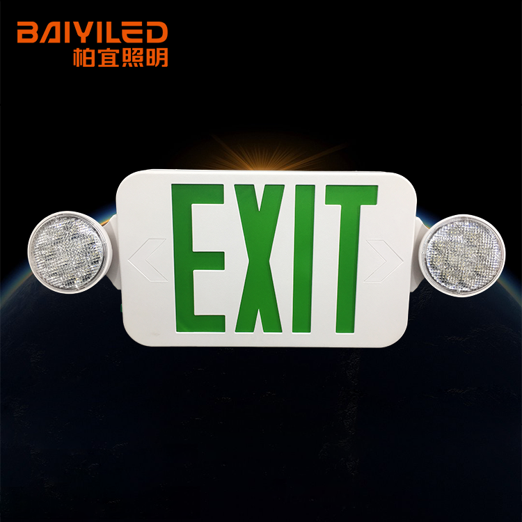 Installation Emergency Combo Cheap Fire Auto-Tesing Led Exit Sign Lamp