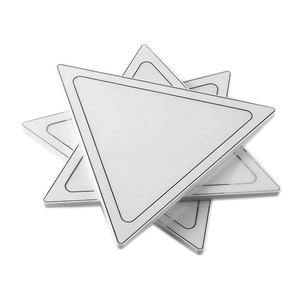 China Product DIY APP Bluetooth music control smart addressable 9pcs triangle kits magic RGB color LED panel light