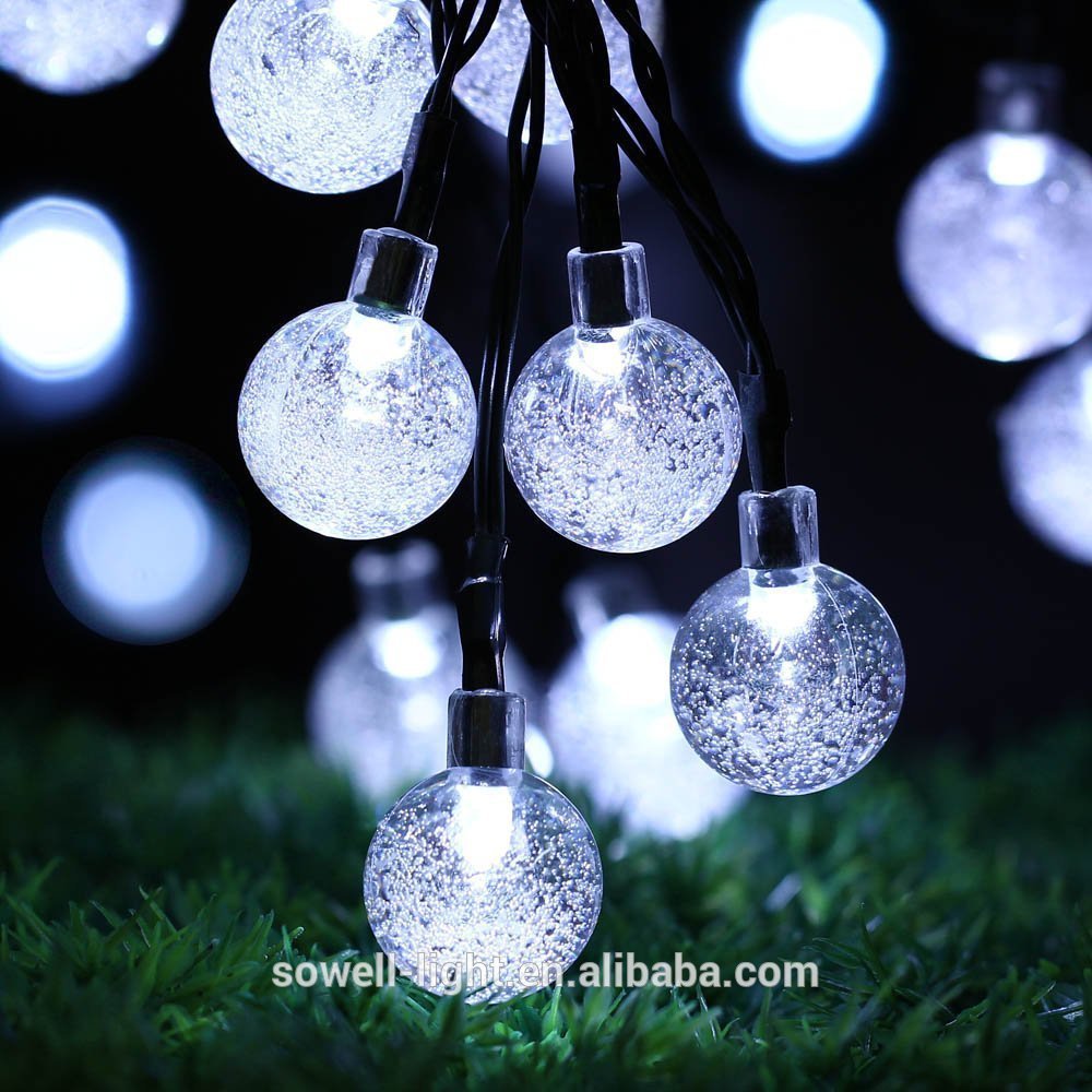 Outdoor garden lighting 30led/6.5m 12v 24v christmas waterproof decoration solar lighting