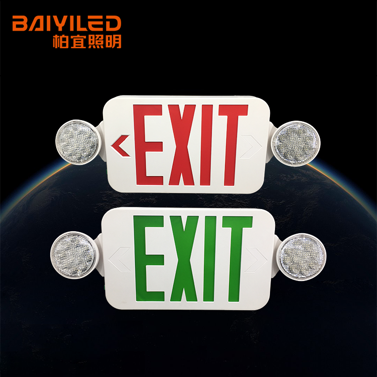 Customized Emergency 5w Evacuation Light Box Led Exit Sign With Rechargeable