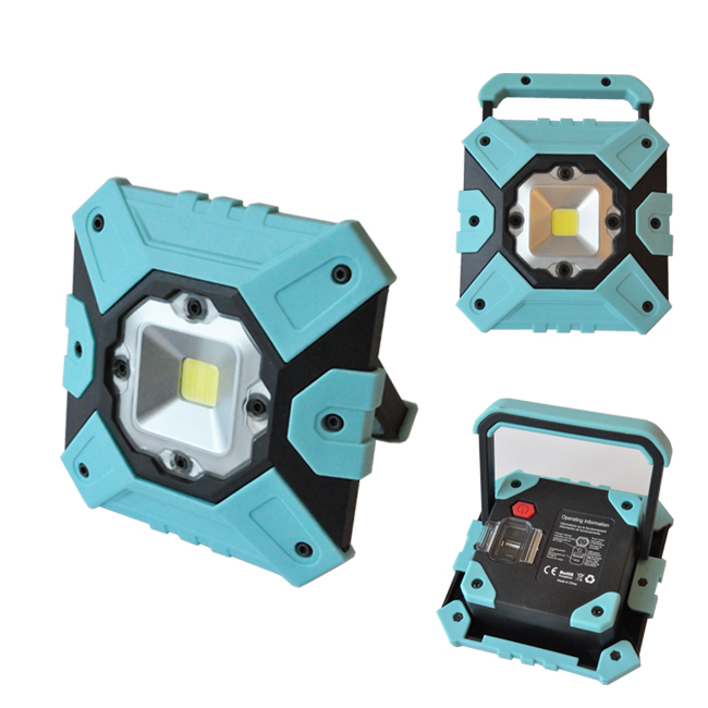 2019 New Rechargeable mini handheld outdoor COB Led spotlight With Hanger