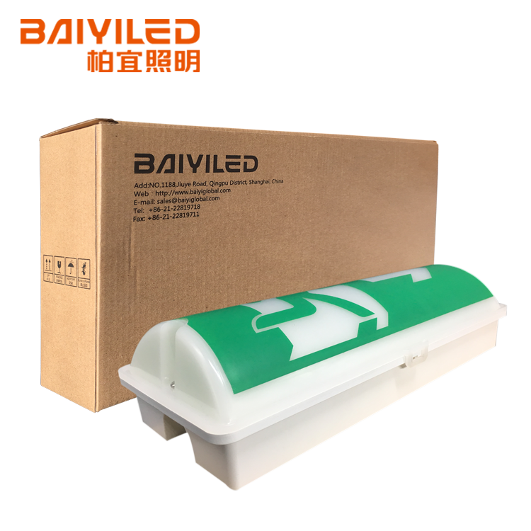 Newest Canada Led Exit Sign Standard Type Running Man Ce Approved Exit Sign