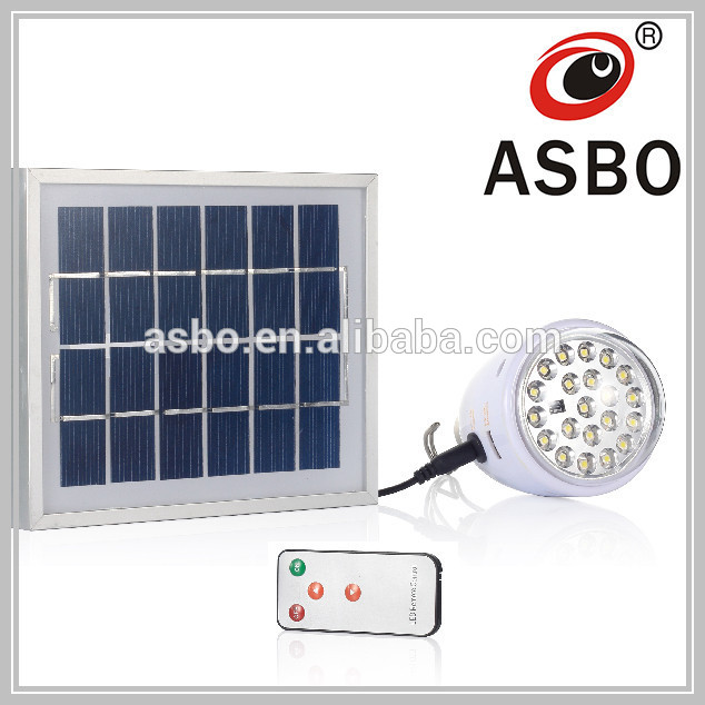 Multi-color changing remote controlled solar led light bulb, remote controlled smart bulb light