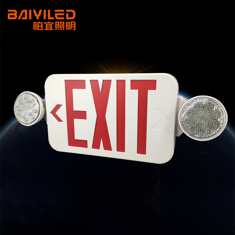 Battery Emergency Light Acrylic  Non Electrical Led Self Luminous Exit Sign