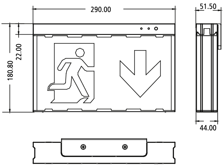 High quality Bulb Lowe Buy Buzzing Exit Sign