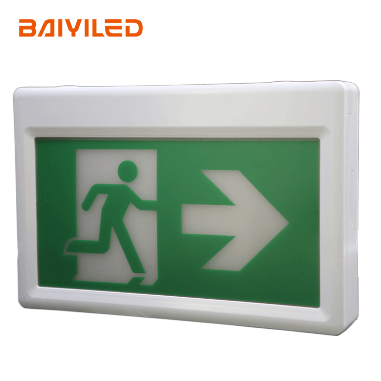Emergency Symbol Led Light Battery Backup Exit Sign For Hotel